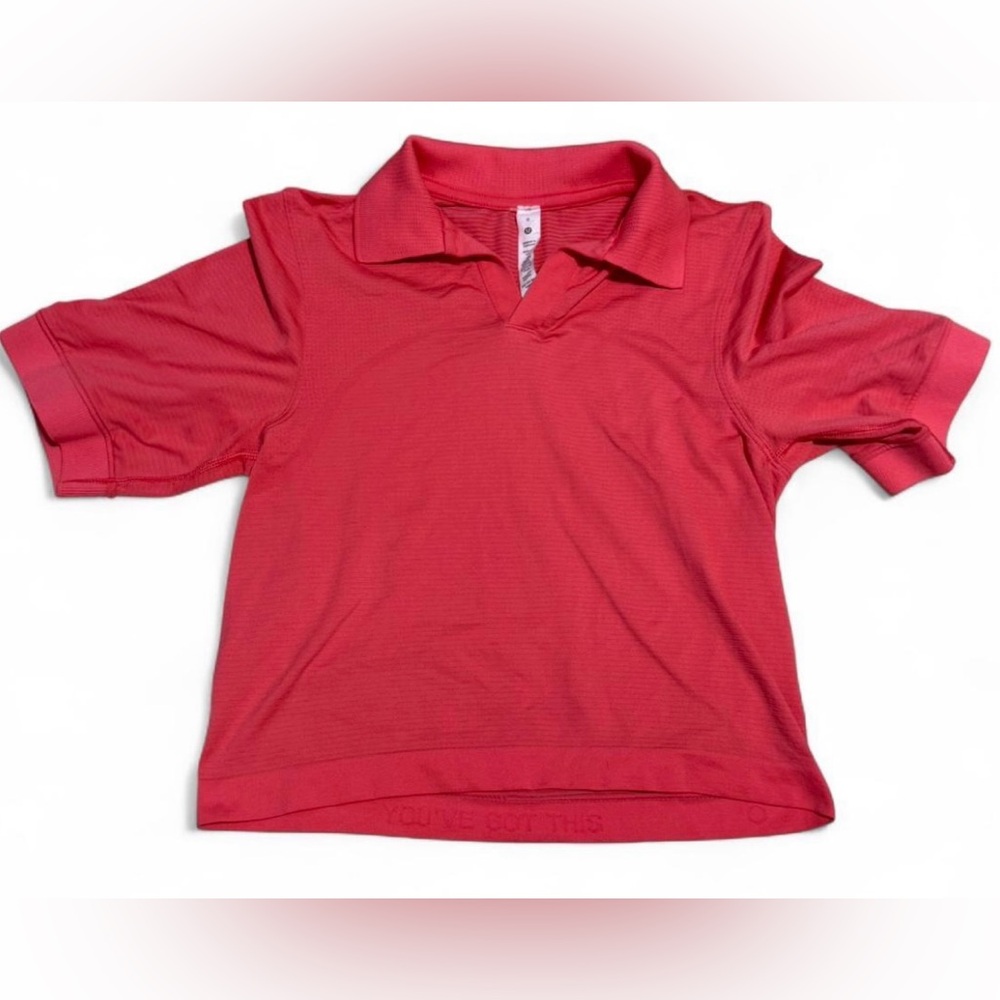 Lululemon Swifty Tech Relaxed fit polo shirt pink size 0